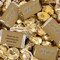 128 Pcs 50th Anniversary Candy Party Favors Miniatures & Gold Almond Kisses (1.65 lbs, Approx. 128 Pcs)